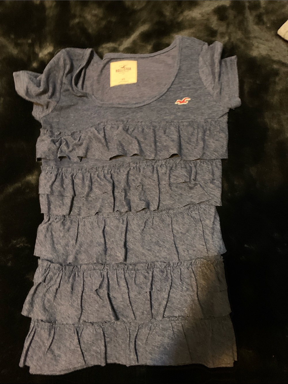 Hollister Ruffle Tiered Short Sleeve Tee